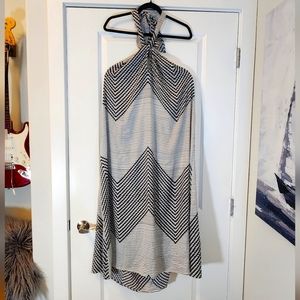 Banana Republic handkerchief open back necktie dress